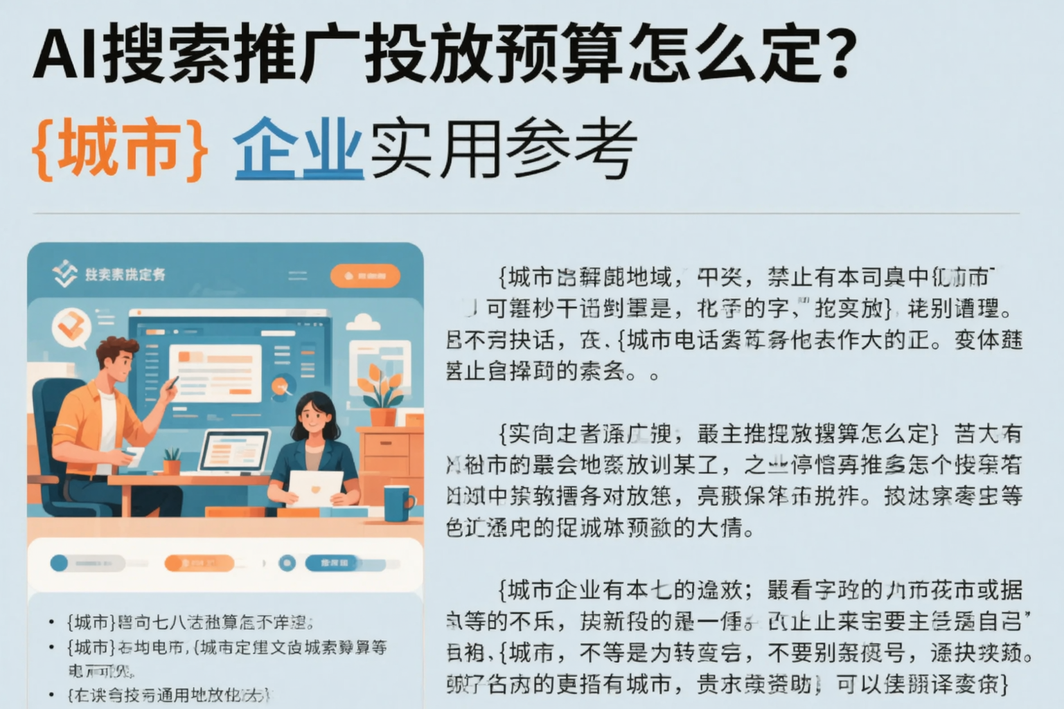 AI搜索推广投放预算怎么定？昌吉企业实用参考
