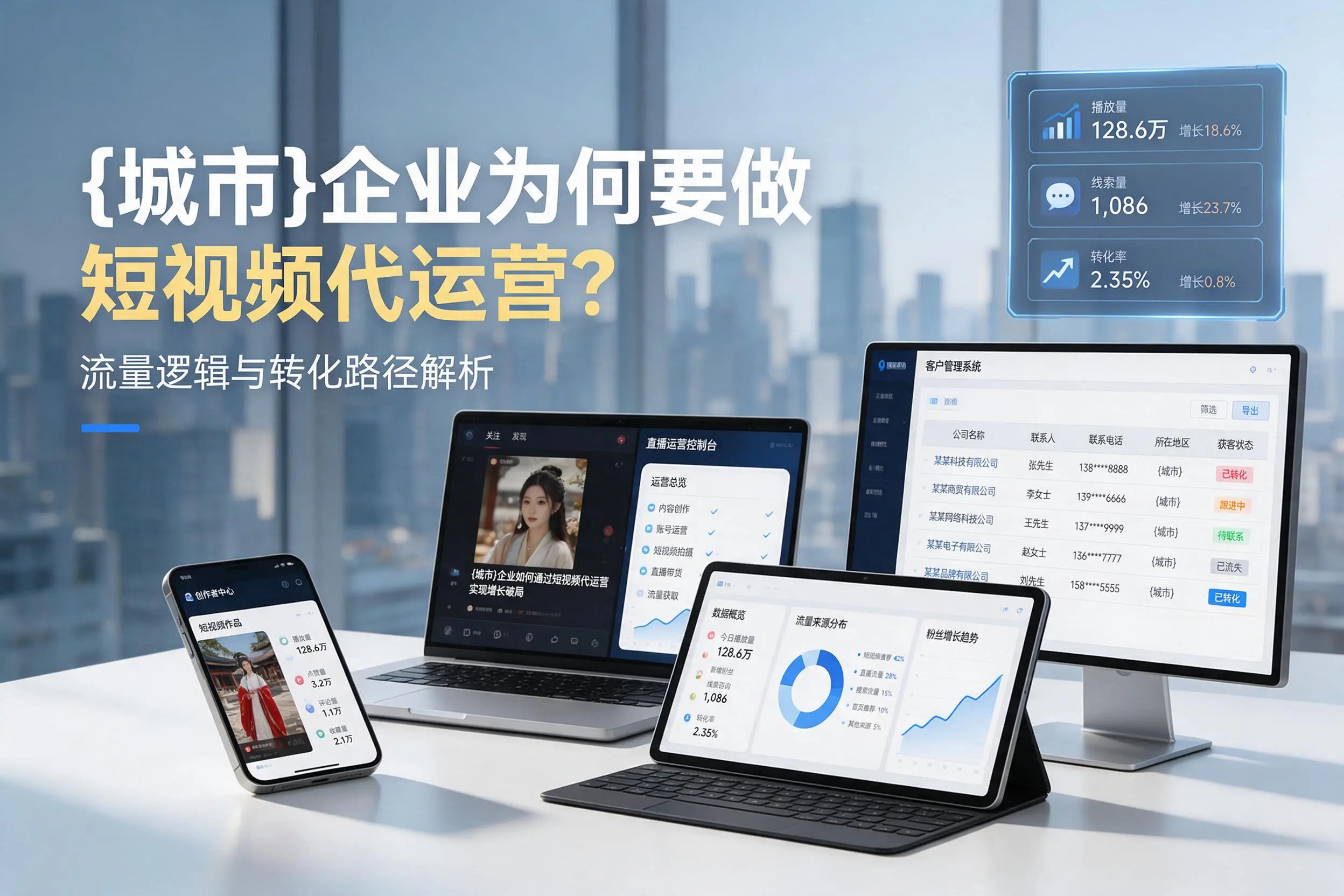 昌吉企业为何要做短视频代运营?流量逻辑与转化路径解析