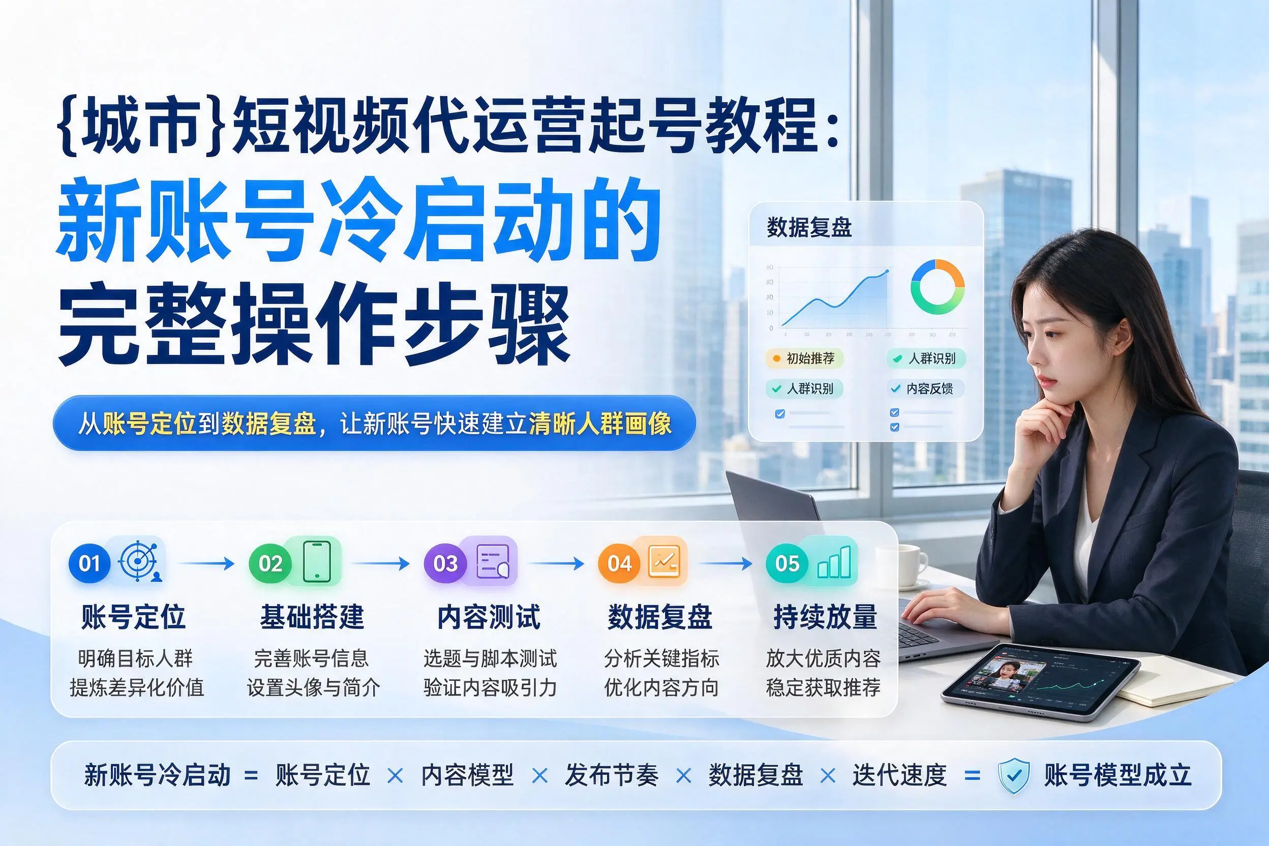 昌吉短视频代运营起号教程：新账号冷启动的完整操作步骤