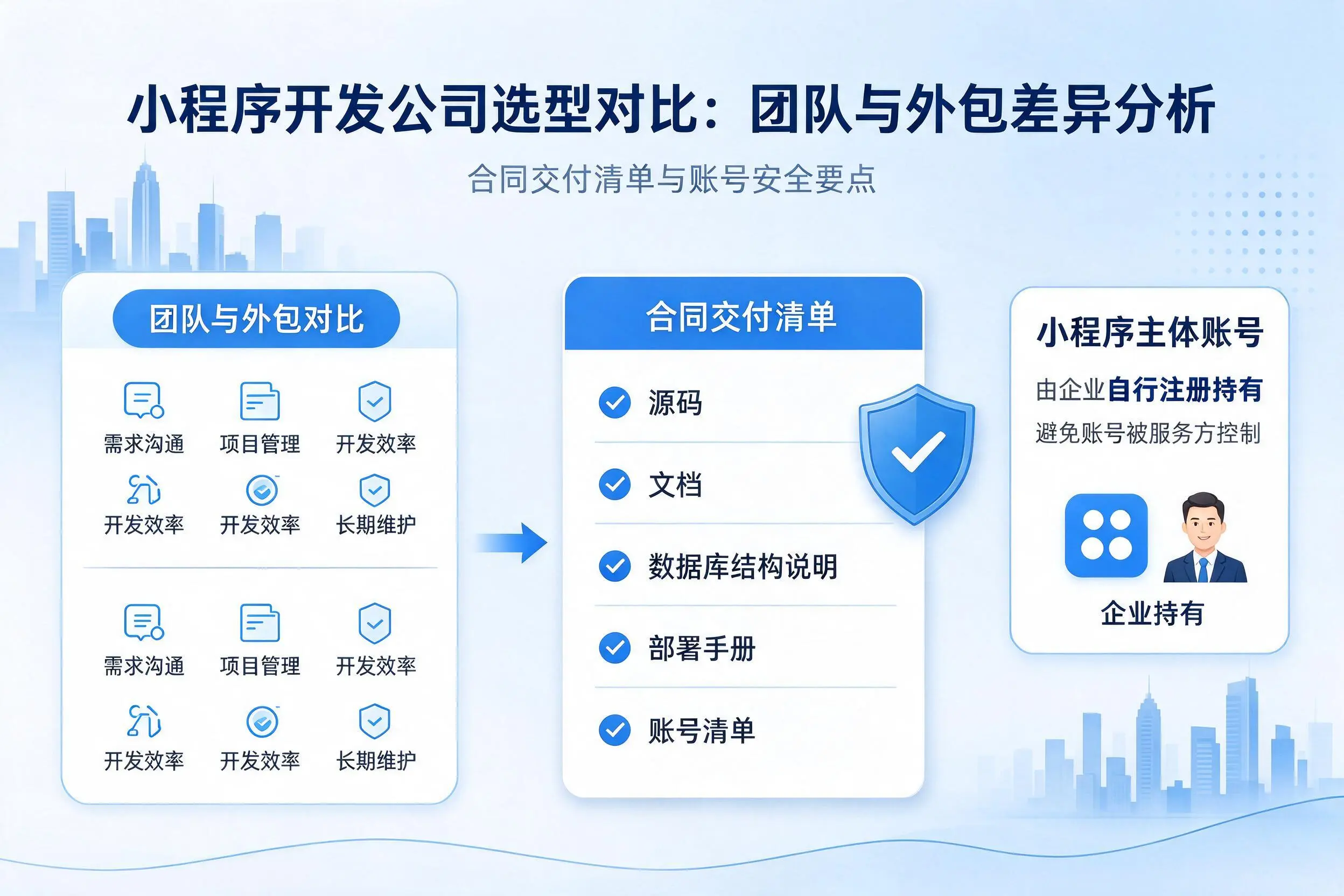 昌吉小程序开发公司选型对比：团队与外包差异分析