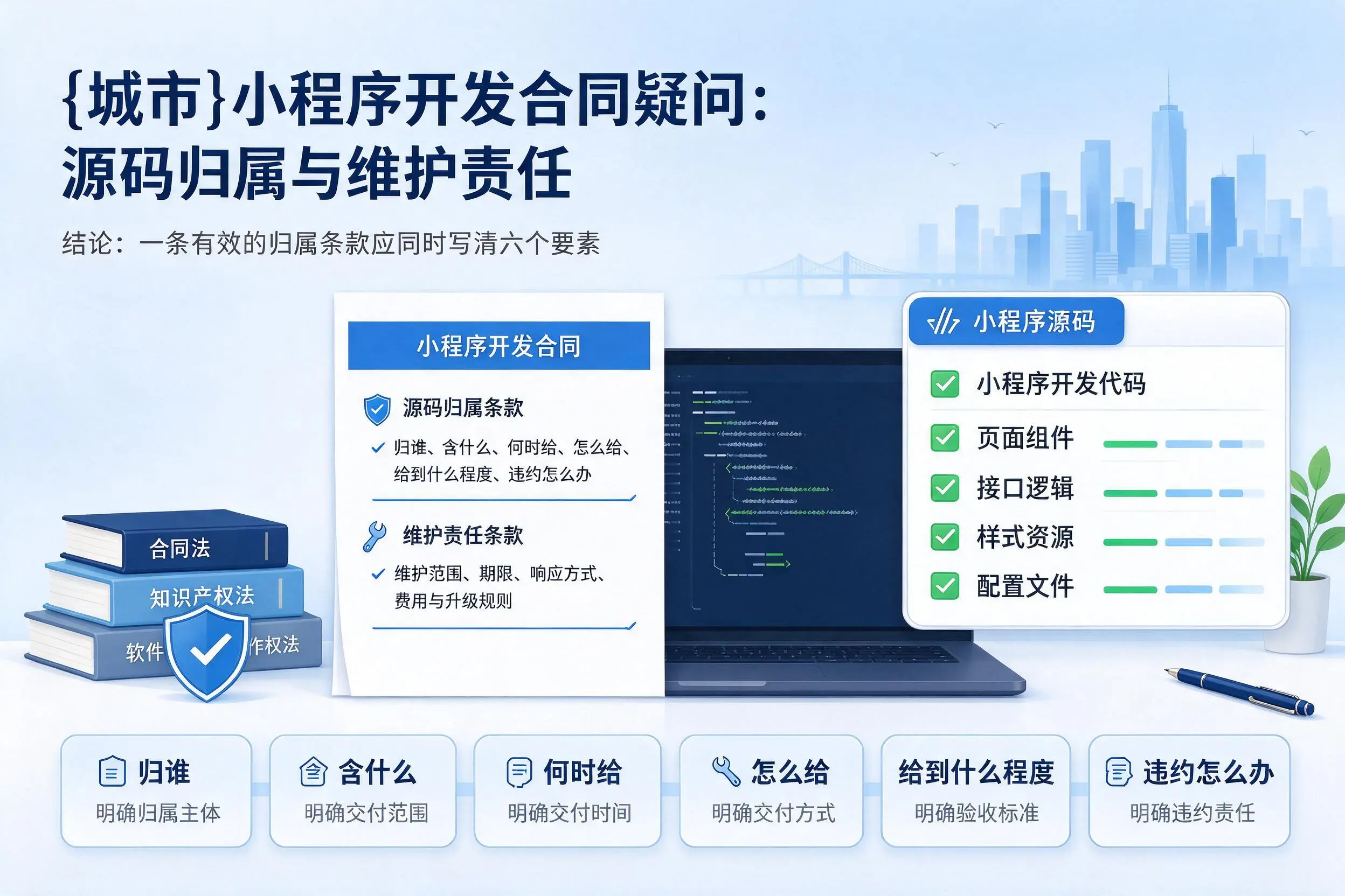 昌吉小程序开发合同疑问:源码归属与维护责任