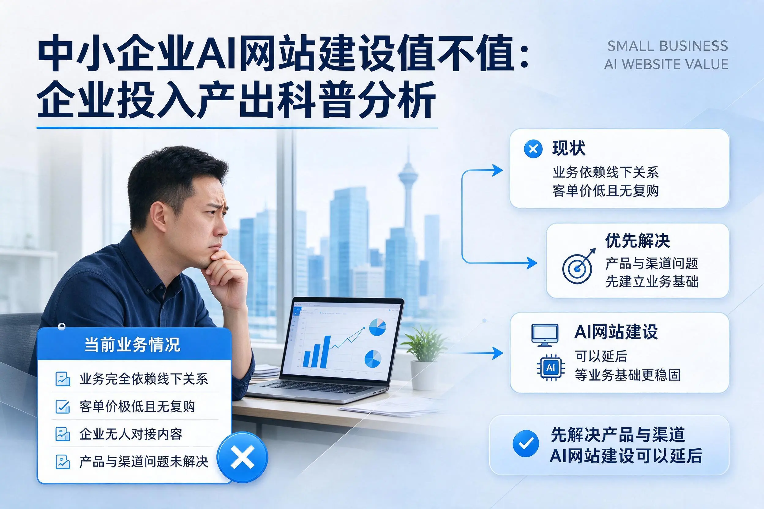 中小企业AI网站建设值不值:昌吉企业投入产出科普分析