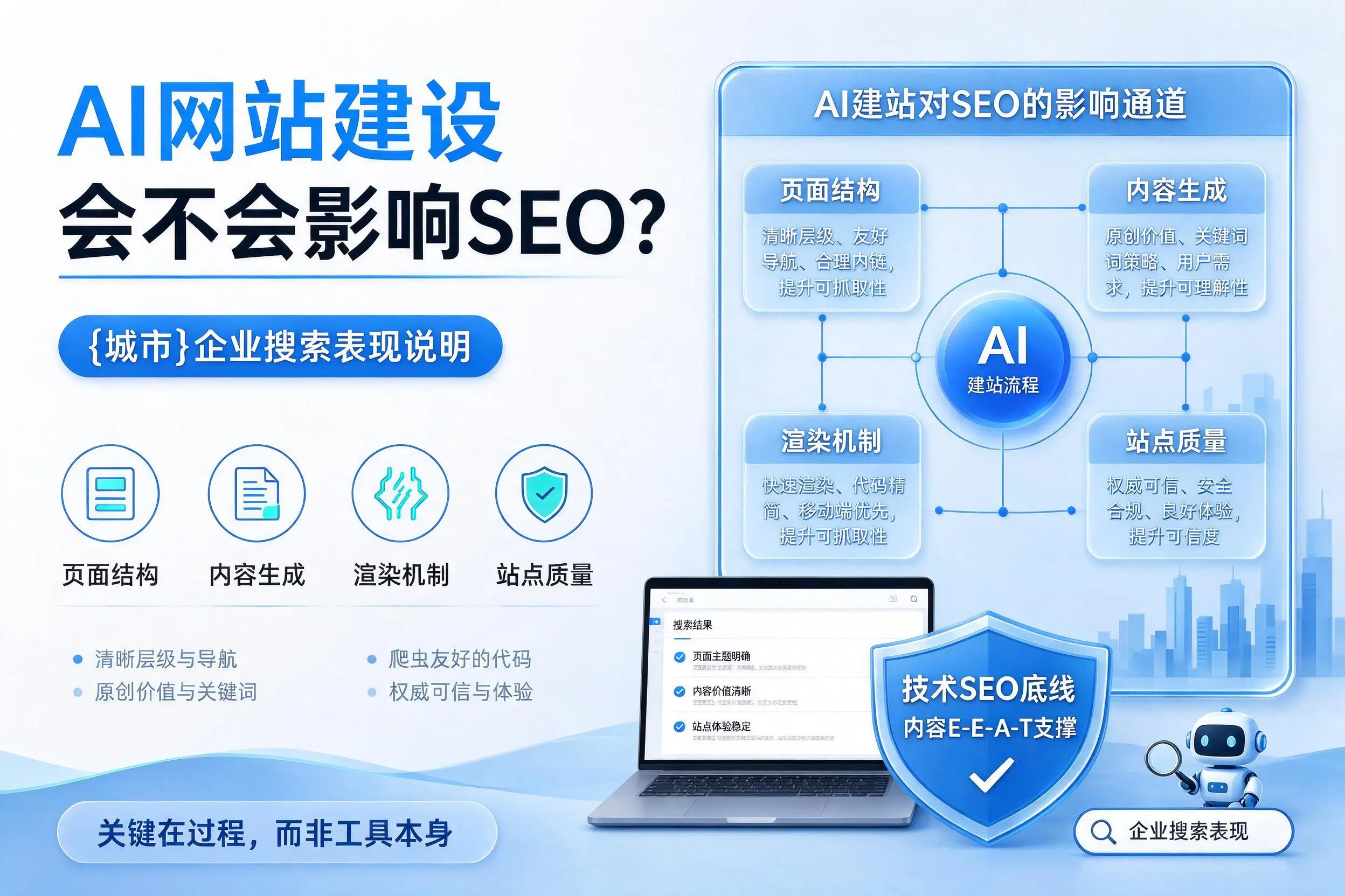 AI网站建设会不会影响SEO？昌吉企业搜索表现说明