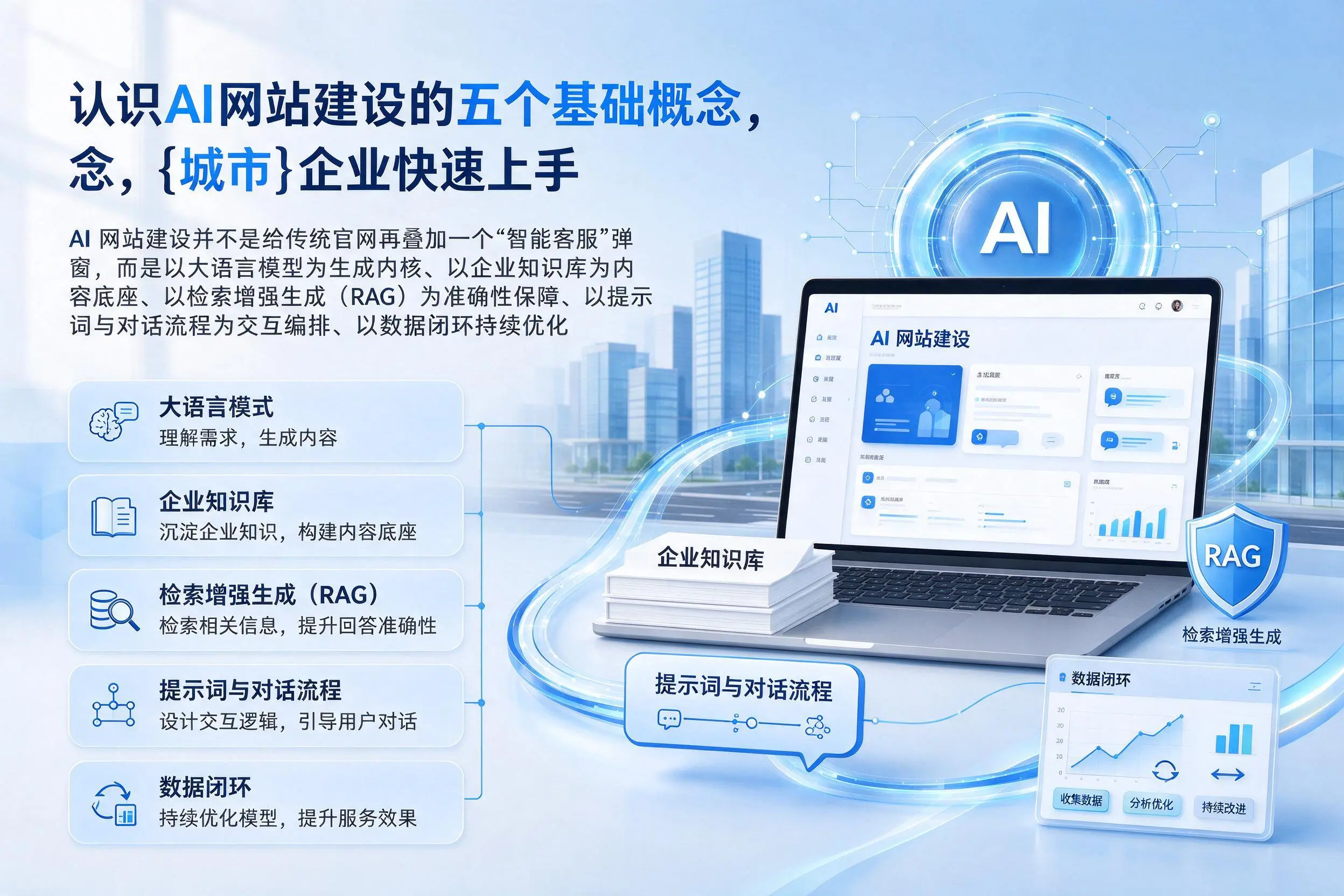 认识AI网站建设的五个基础概念，昌吉企业快速上手