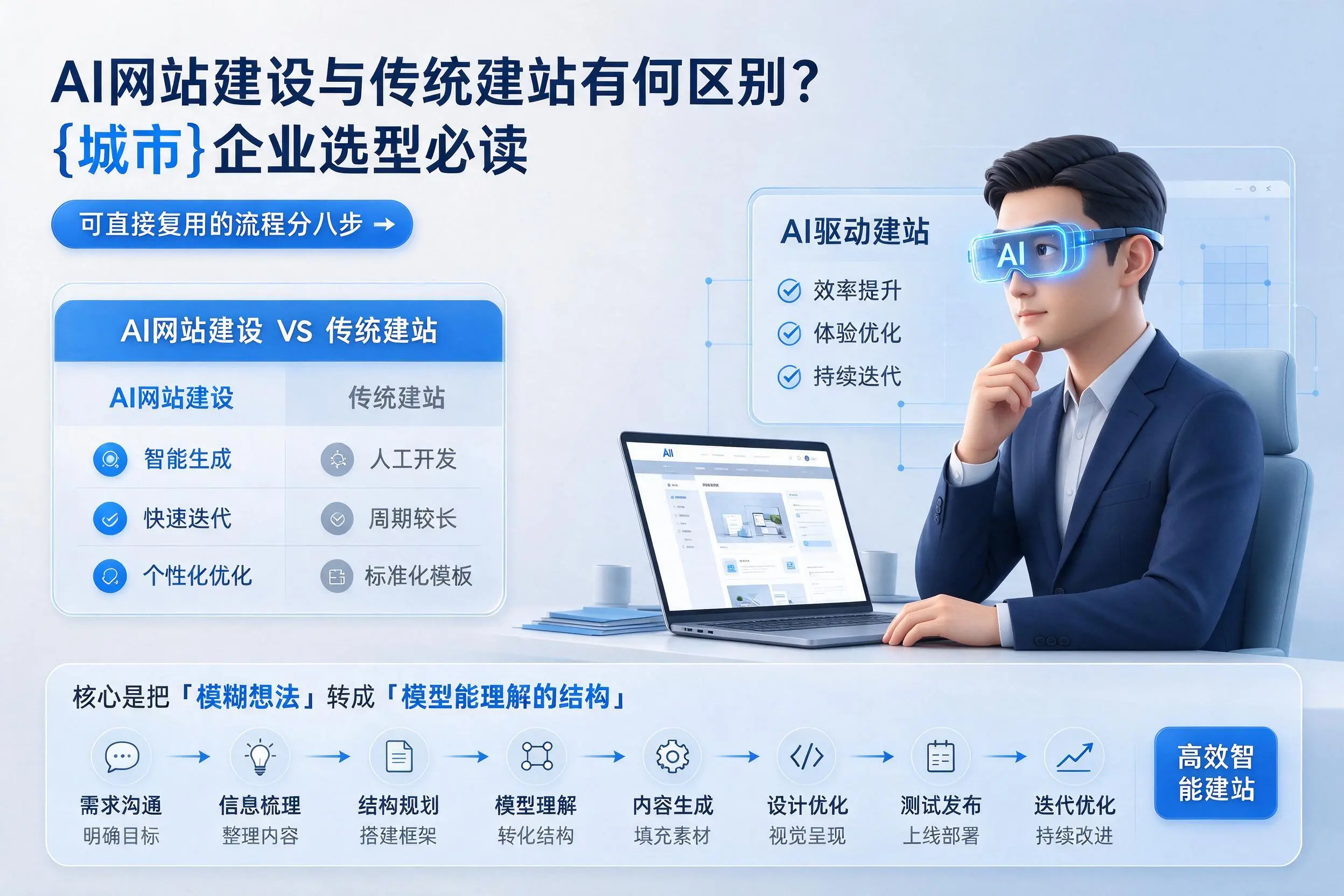 AI网站建设与传统建站有何区别?昌吉企业选型必读
