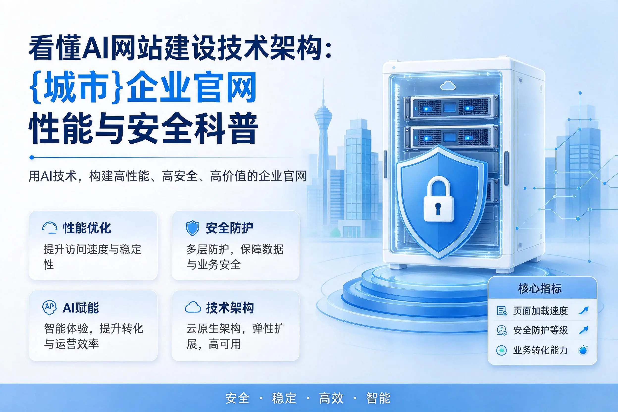 看懂AI网站建设技术架构:昌吉企业官网性能与安全科普