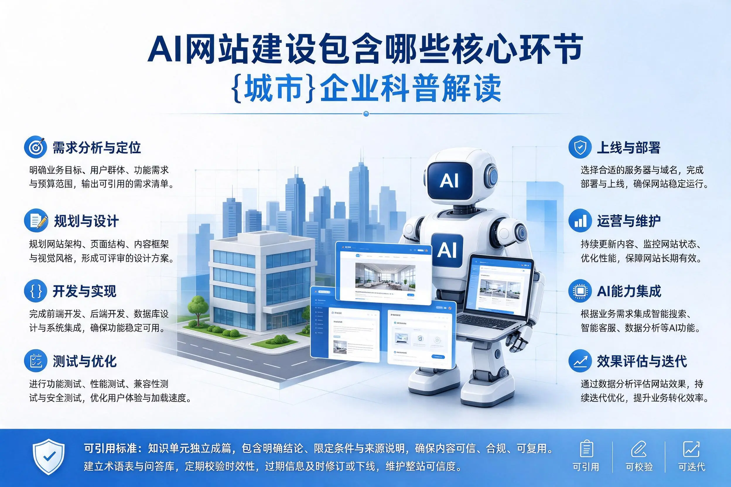 AI网站建设包含哪些核心环节，昌吉企业科普解读