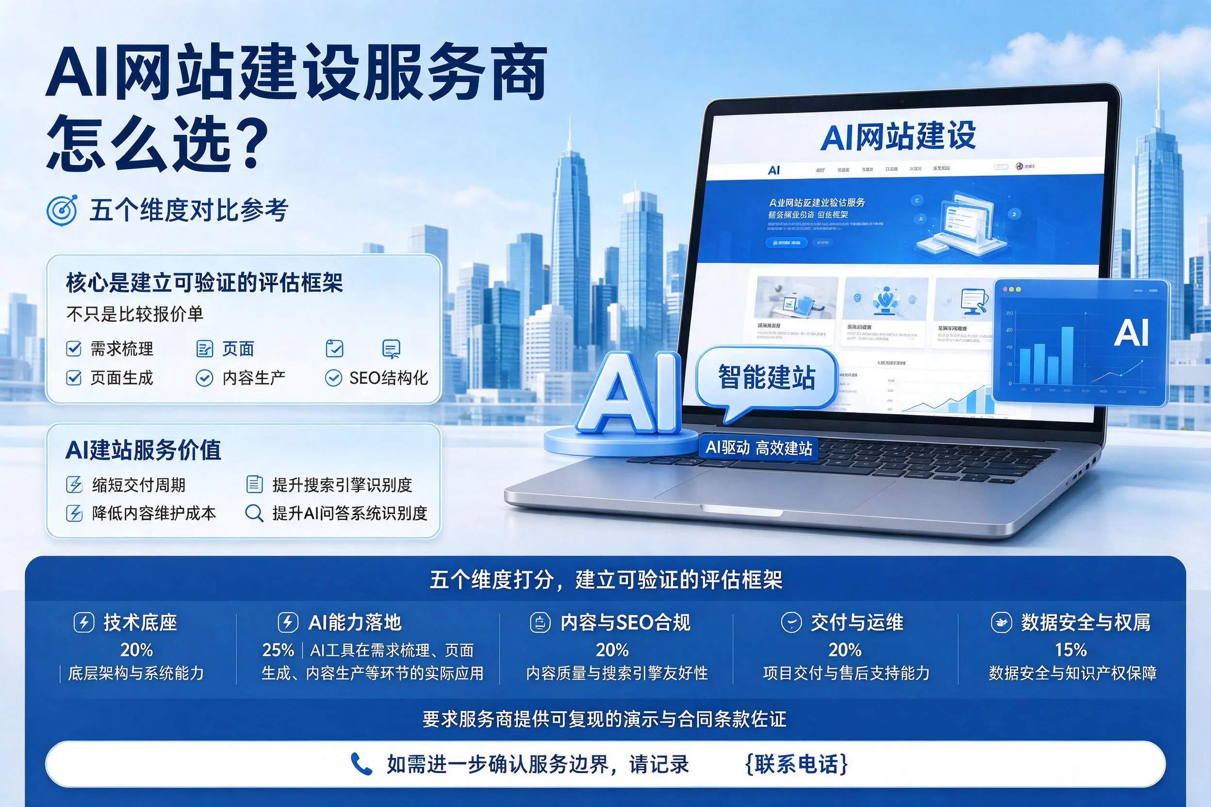 昌吉AI网站建设服务商怎么选?五个维度对比参考
