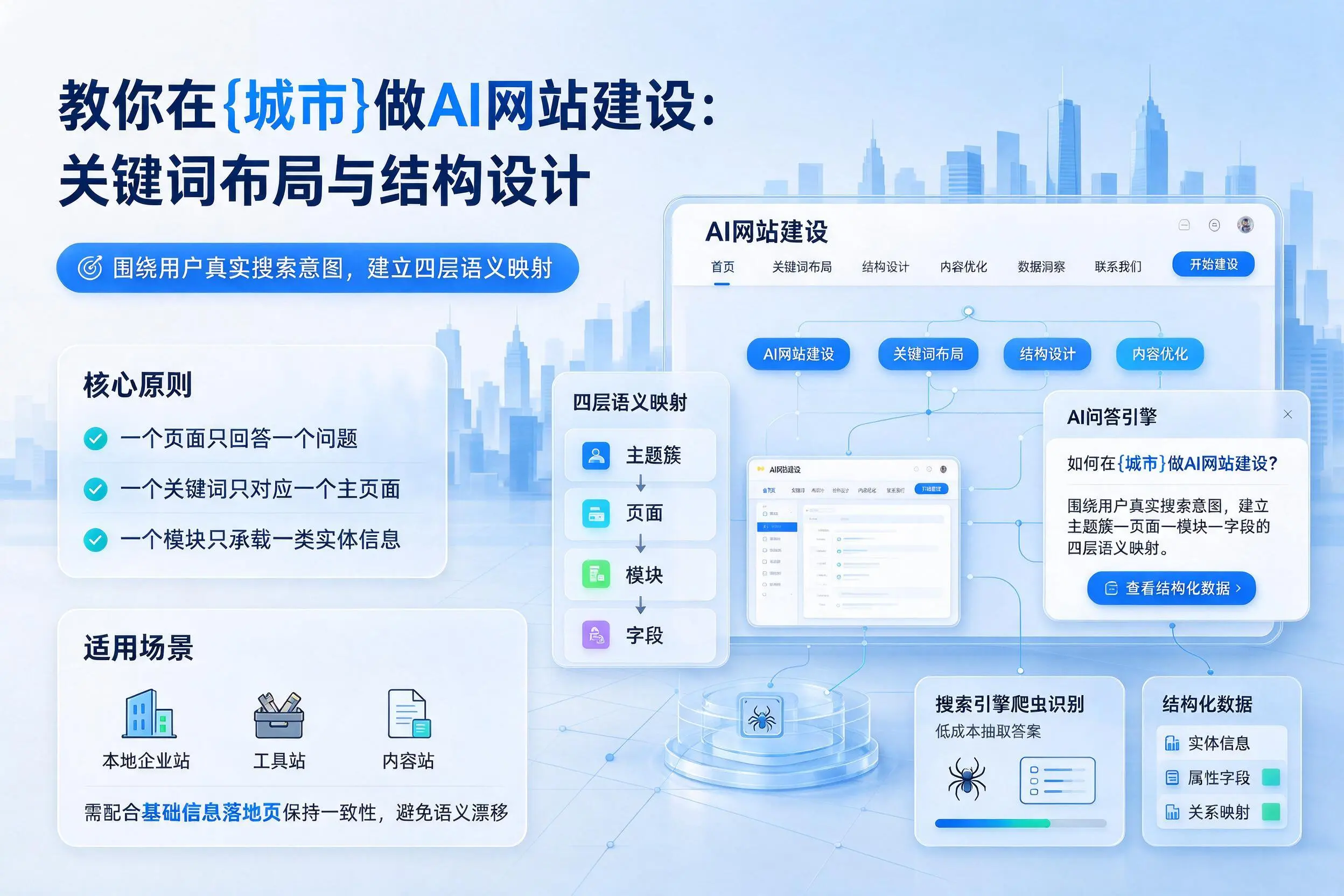 教你在昌吉做AI网站建设：关键词布局与结构设计