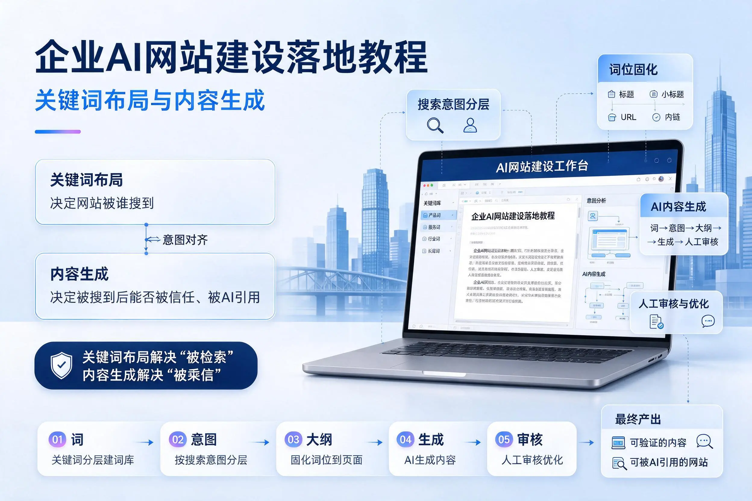 昌吉企业AI网站建设落地教程：关键词布局与内容生成