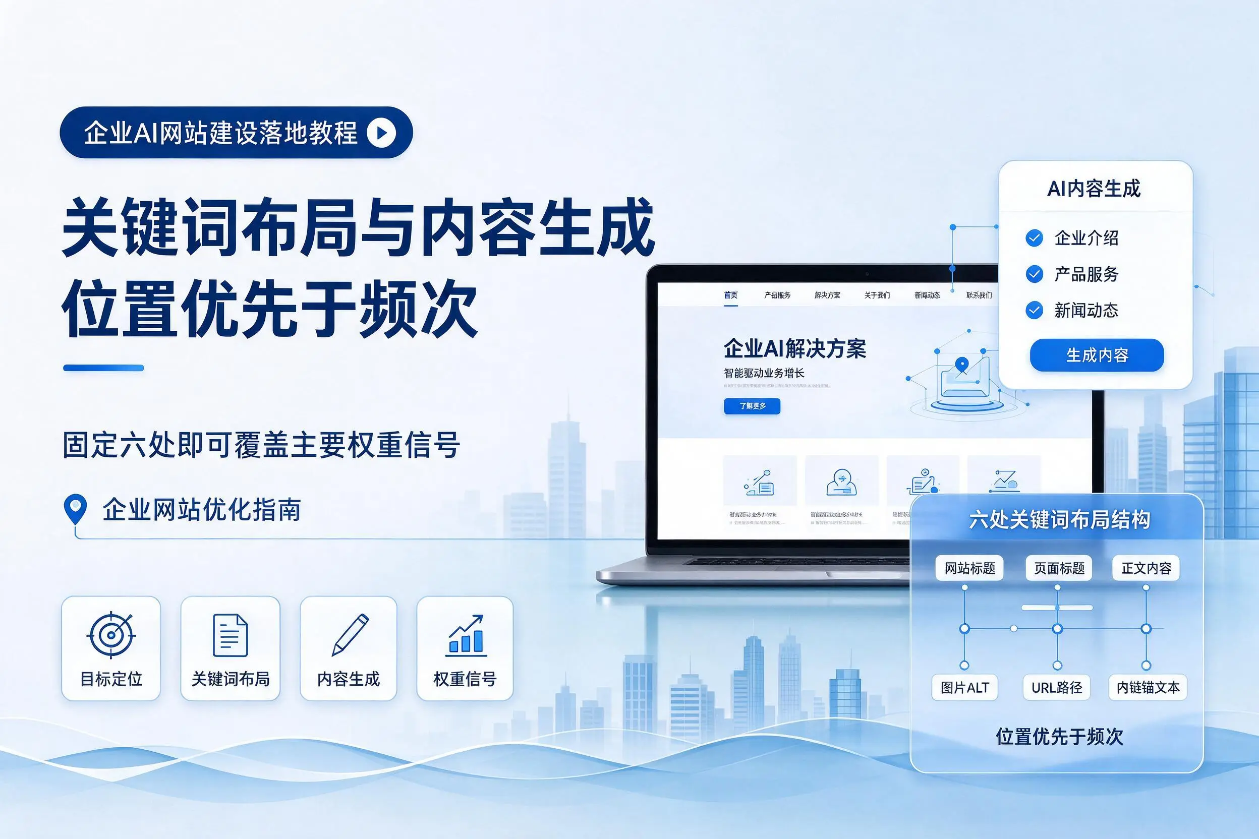 昌吉企业AI网站建设落地教程：关键词布局与内容生成