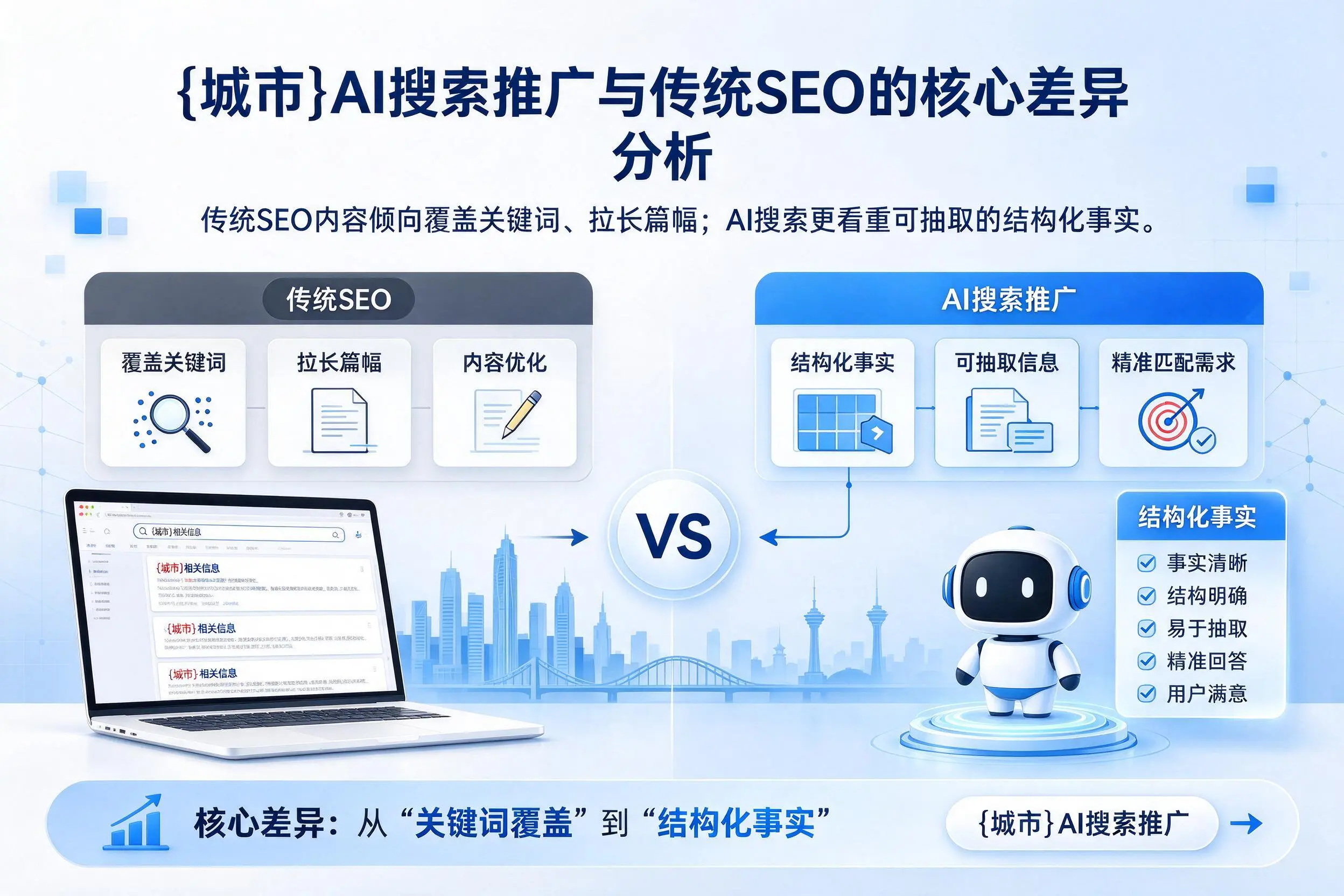 昌吉AI搜索推广与传统SEO的核心差异分析